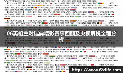 06英格兰对瑞典精彩赛事回顾及央视解说全程分析